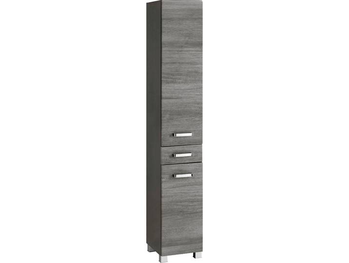 Hochschrank WELLTIME Ravenna , grau (eichefarben, graphit, rauchfarben), B:30cm H:185cm T:35cm, Schränke, Hochschrank, Türen mit Anschlagdämpfern