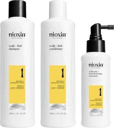 Nioxin System 1 Loyalty Kit for Thinning Hair 300+300+100 ml Set