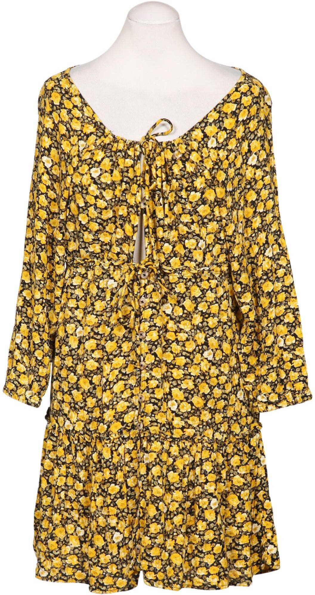 Urban Outfitters Damen Kleid, Gelb, Gr. M, Viskose - Second Hand