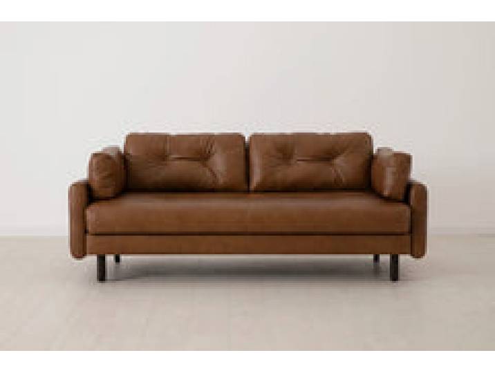 Model 04 Dreisitzer-Schlafsofa, Ahornbraun