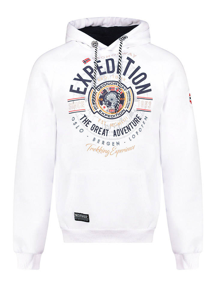 Geographical Norway Hoodie "Galdemar" in Weiß - M