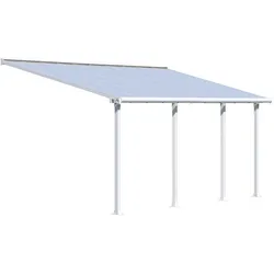 Palram - Canopia Aluminium Terrassenüberdachung Olympia | Weiß | 300x619x305 cm - Weiß