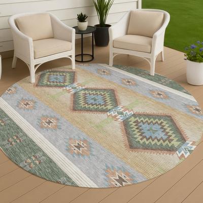 Addison Rugs Machine Washable Indoor/ Outdoor Global Chennai Chantille Rug