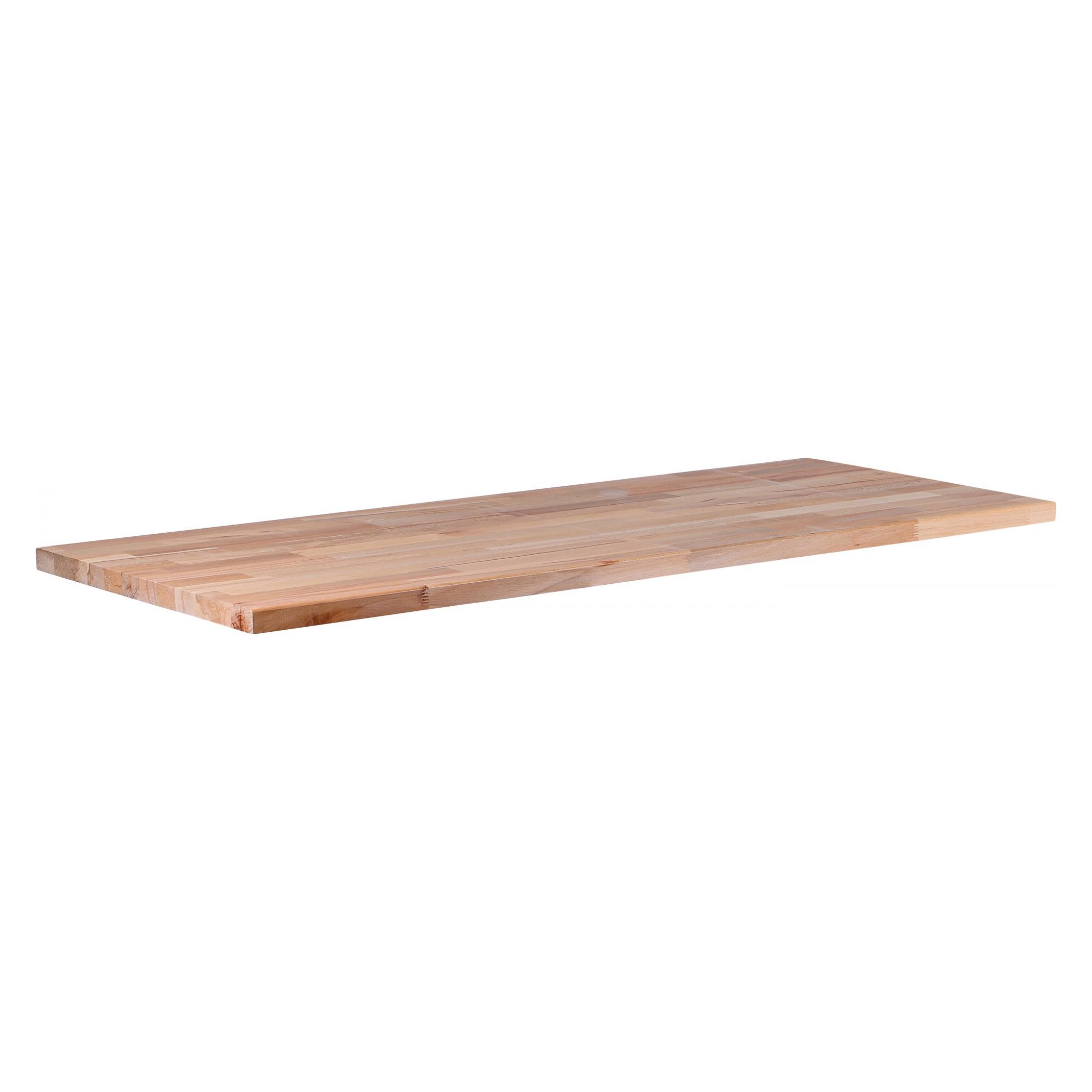 BGS - Massivholz-Arbeitsplatte, 1300 x 550 x 30 mm (Holz) (80208)