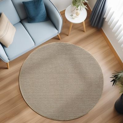 Teppich AYYILDIZ TEPPICHE "LOOM 4300 , auch als Läufer und in Rund", beige, H:7mm Ø:200cm, Polypropylen, Teppiche, Teppich, Kurzflor, grobe Schlingen Struktur, pflegeleicht, strapazierfähig