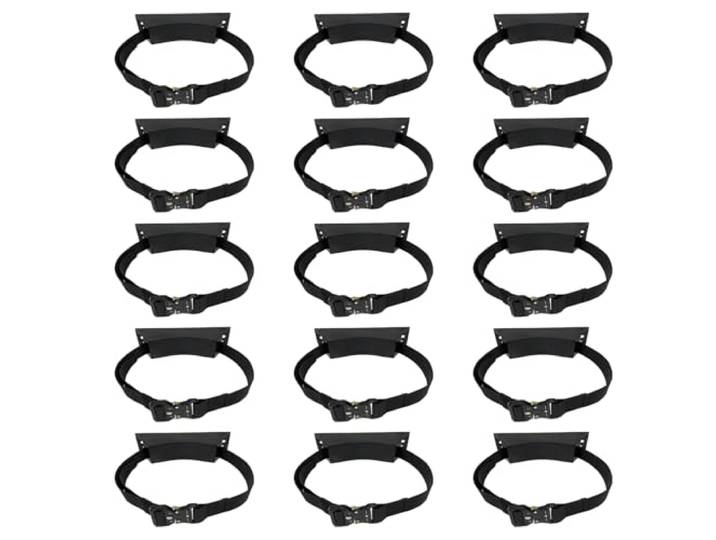 An der Wand montierter Flaschenhalter(Black,15pack)