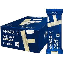 AMACX Riegel Fast Bar Vanille | 12 Riegel Box