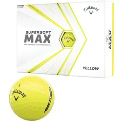 Callaway Supersoft Max Golfball 12er gelb