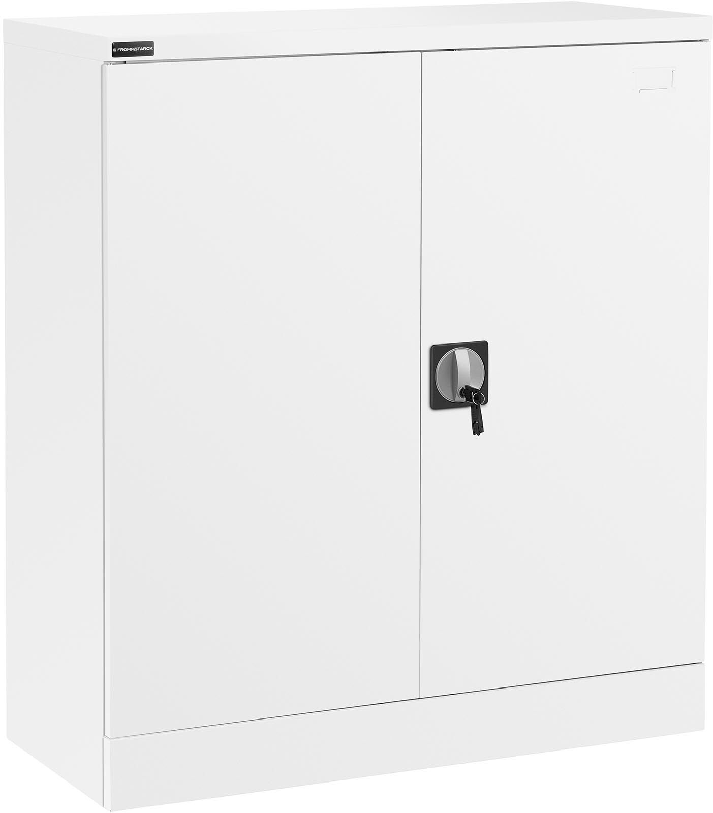 Fromm & Starck Armário de metal - 102 cm - 2 prateleiras - branco STAR_MCAB_21