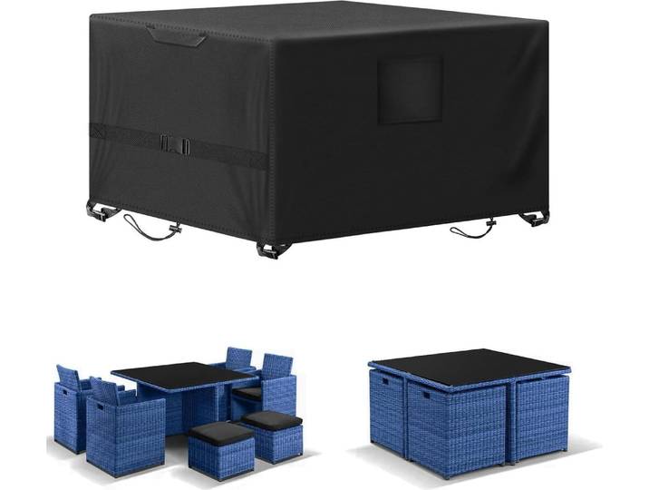 Gartenmöbel-Abdeckung 150x90x75cm wasserdicht 420D Oxford-Tuch UV-Schutz winddicht