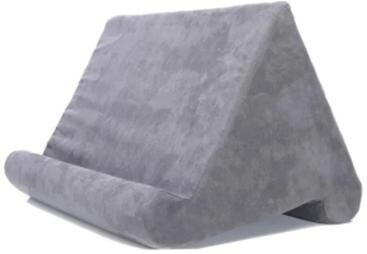 Uplifted Trends Multifunction Sponge Pillow Stand Bed Mount Reading Holder & Book Support grey