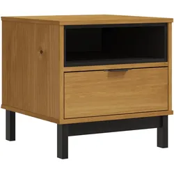 vidaXL Beistelltisch FLAM 50x50x50 cm Massivholz Kiefer