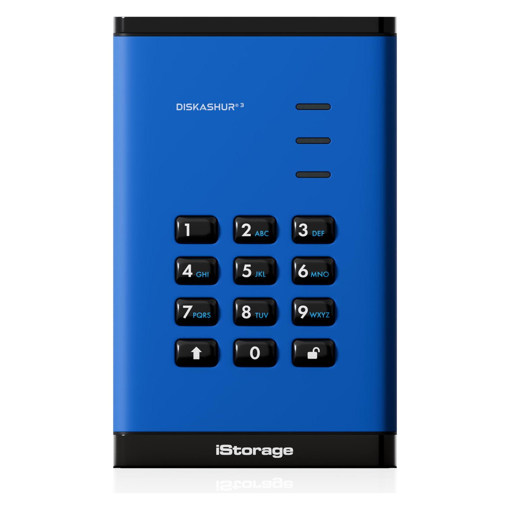 iStorage diskAshur3 HDD 2TB - Blue (2 TB) (IS-DA3-256-2000-BE)