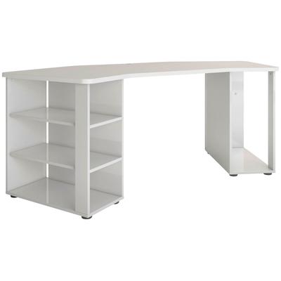 Gamingtisch HOME AFFAIRE "Pippo", weiß (weiß hochglanz), B:204,2cm H:75,8cm T:87,5cm, Tische, Design Gamingtisch in Hochglanz