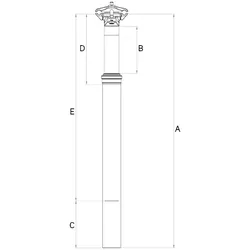 CRANKBROTHERS Sattelstütze Highline 3 Dropper 80 mm 31,6 mm