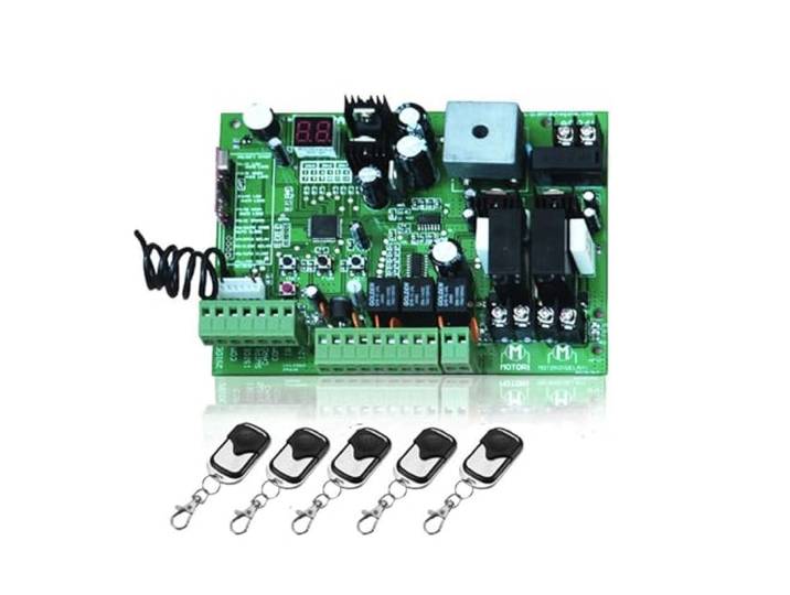 DC24V Swing Gate Opener Motor Control Unit PCB Controller Circuit Board Electronic Card Wohnauffahrt(5 Remote control)