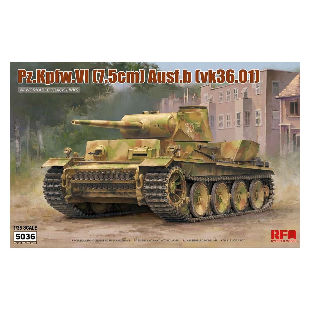 Rye Field Model Pz.kpfw.VI Ausf.b (vk36.01) w/workable track links (5036)
