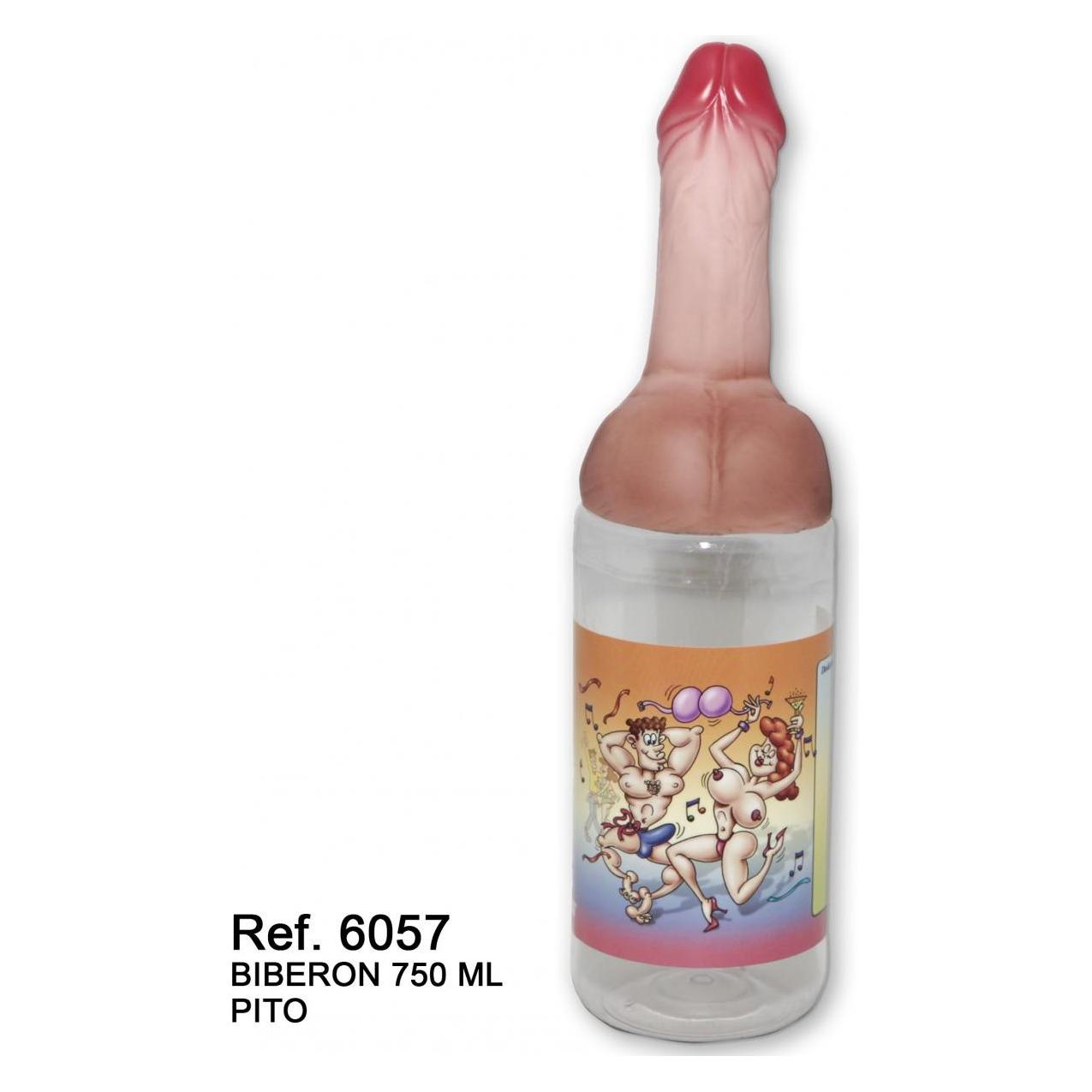 Diablo Picante PENIS FEEDING BOTTLE FLESH 750 ML /ES/PT/EN/FR/IT/ (D-233583)