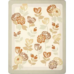 Biederlack Wohn- und Kuscheldecke 'Bloom Frame' 150 x 200 cm Bunt