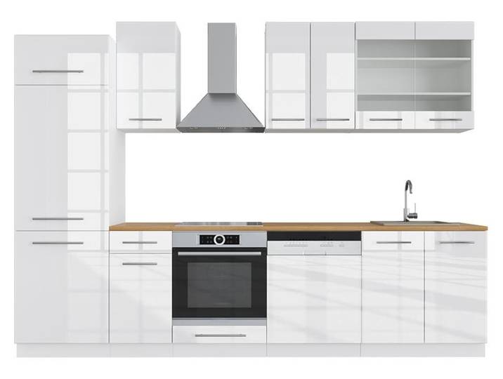 Cuisine Vicco Fame-Line blanc brillant/blanc 300cm sans PT\, Model 33543