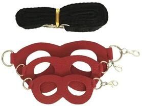 Inspired Living SoftGuard Adjustable Hamster Harness & Small Pet Leash Set red