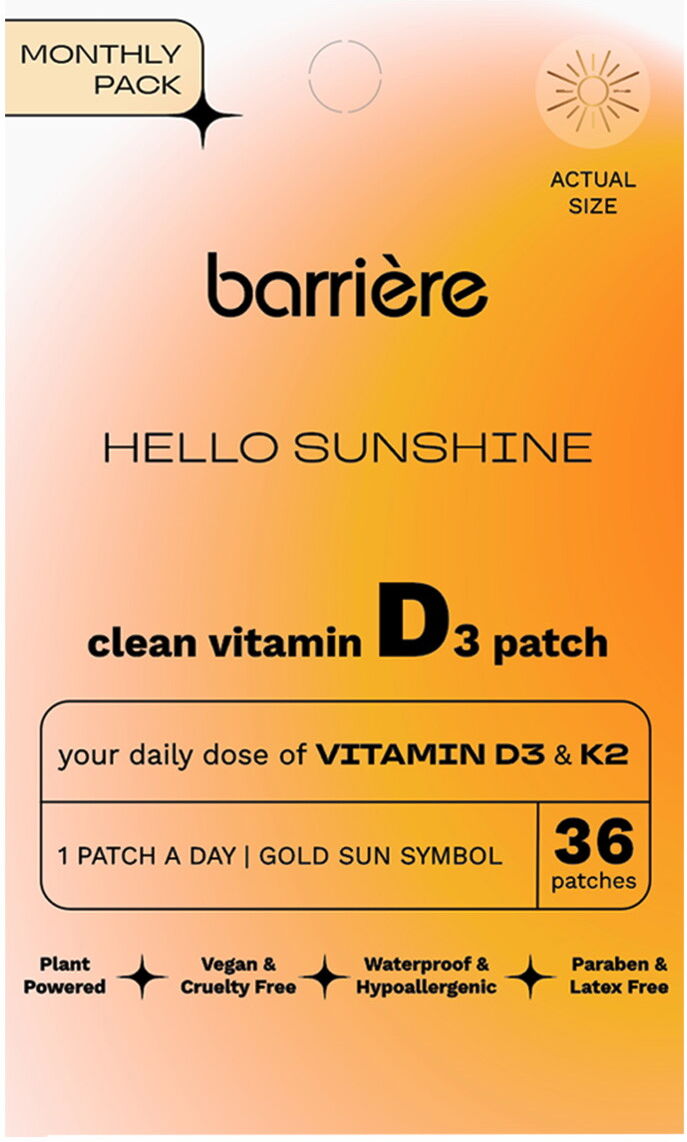 36 Stück barrière HELLO SUNSHINE Vitamin D3 Patch Gold Sun