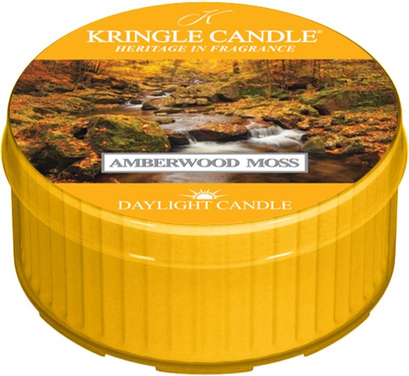 Kringle Candle Amberwood Moss bougie chauffe-plat 42 g