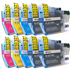 Druckfuxx, Druckerpatrone, 10 TINTE PATRONEN kompatibel Brother MFC J491 DW MFC J497 DW DCP J572 DW