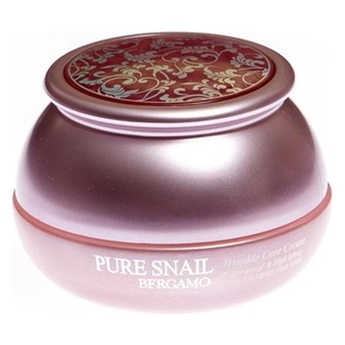 Bergamo Pure Snail Wrinkle Care Cream Anti-Wrinkle Face Cream Made Of Ecstraktem From Snail Mucus (50 ml, 24h Creme) (8809180018209)