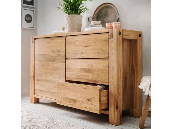Sideboard 140x90cm 'Palermo' Eiche massiv geölt