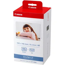 Original Canon 3115B001 / KP-108IN Fotokartusche mit Papier 10x15 cm (3x 36 Seiten)