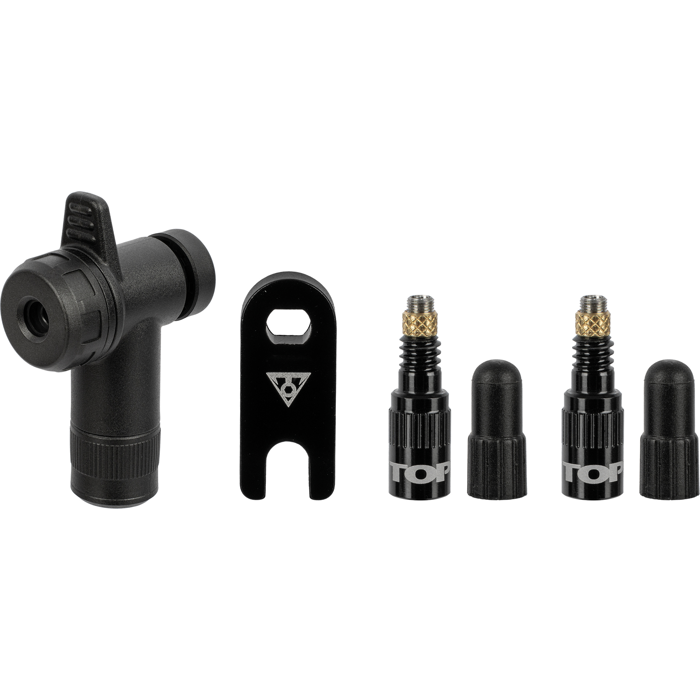 Topeak TurboFlow Valve Combo + RapidHead Fahrradzubehör schwarz