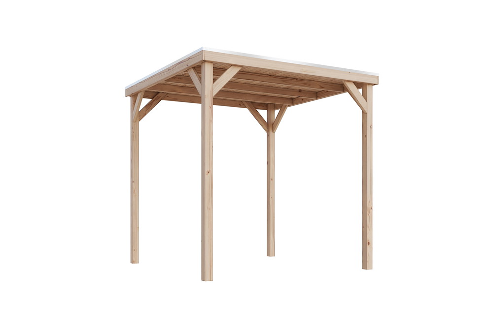 KARIBUHOLZT Cubeco Pavillon natur 231x231x243cm 16988345