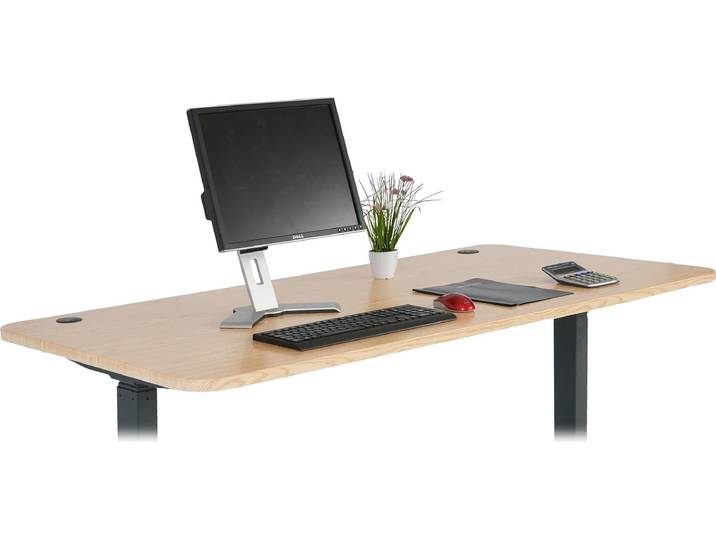 Tischplatte HWC-D40 für Schreibtische, Schreibtischplatte, 160x80cm MVG- hellbraun