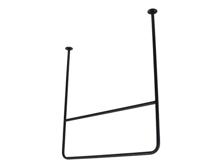 Loft42 Kleiderablage Kyra Schwarz, Metall, 80x90x2 cm, Garderobe, Garderobenpaneele, Wandgarderobe