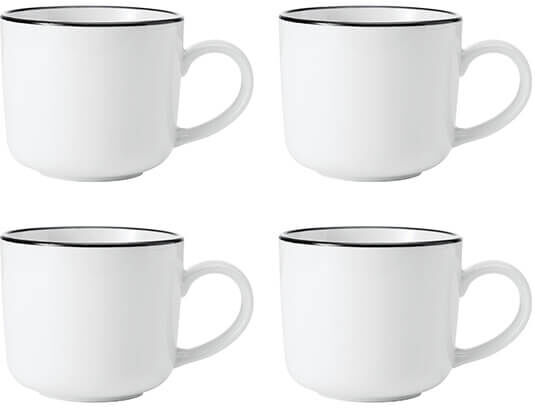 Mikasa Limestone Set of 4 360ml Mugs