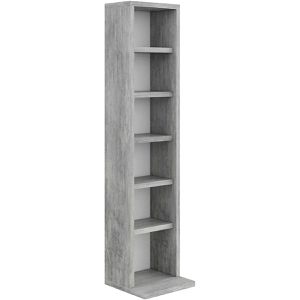 Vicco CD-Regal Jukebox, beton grau, aus Holz, 21 x 92 x 20cm, 6 Fächer