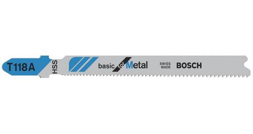 Bosch Accessories 2608631013 Stichsägeblatt T 118A Basic for Metal, 5er-Pack 5St.