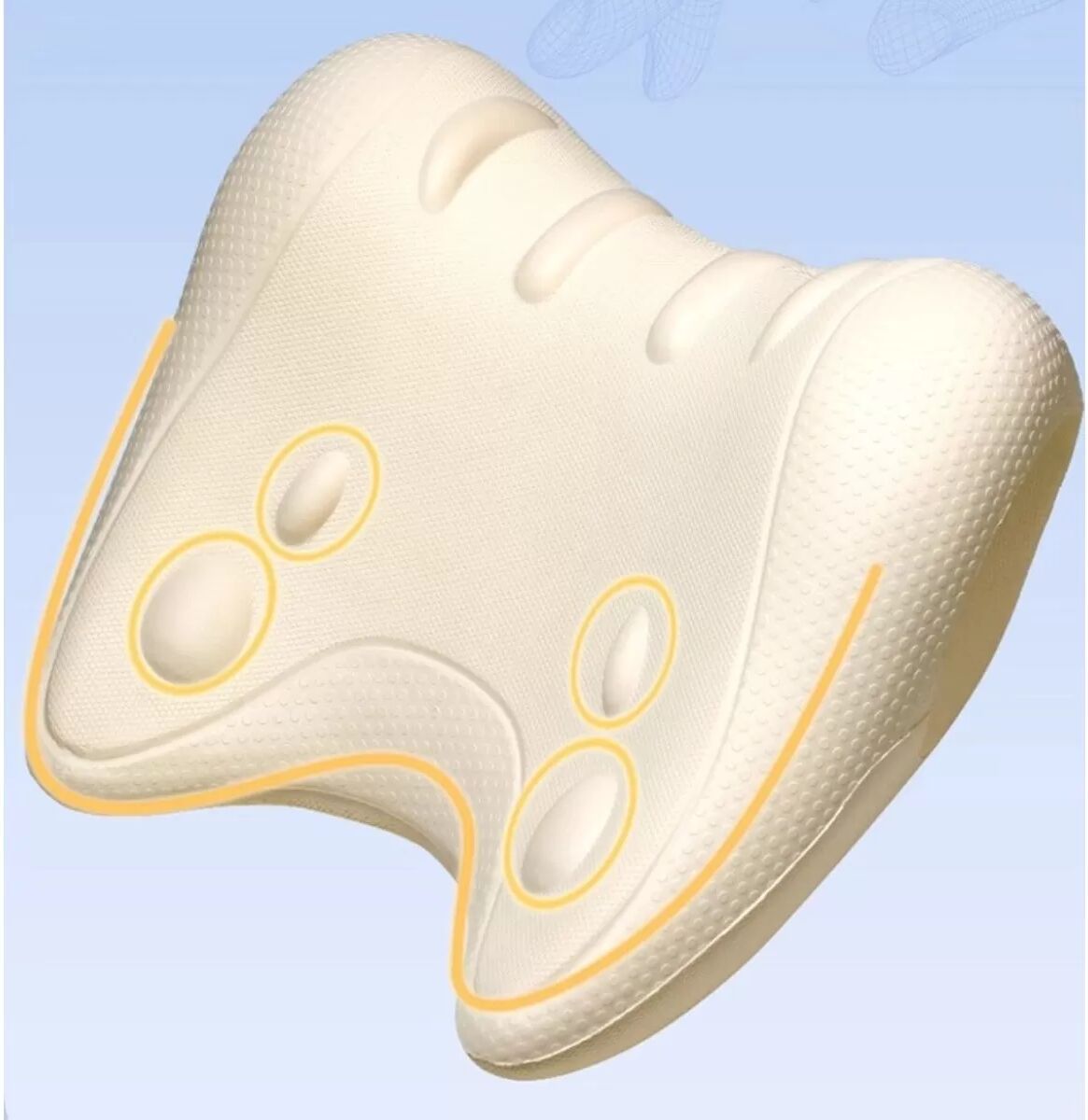 INF Oreiller Cervical de Nuque avec Acupression pour la Détente des Épaules Gris