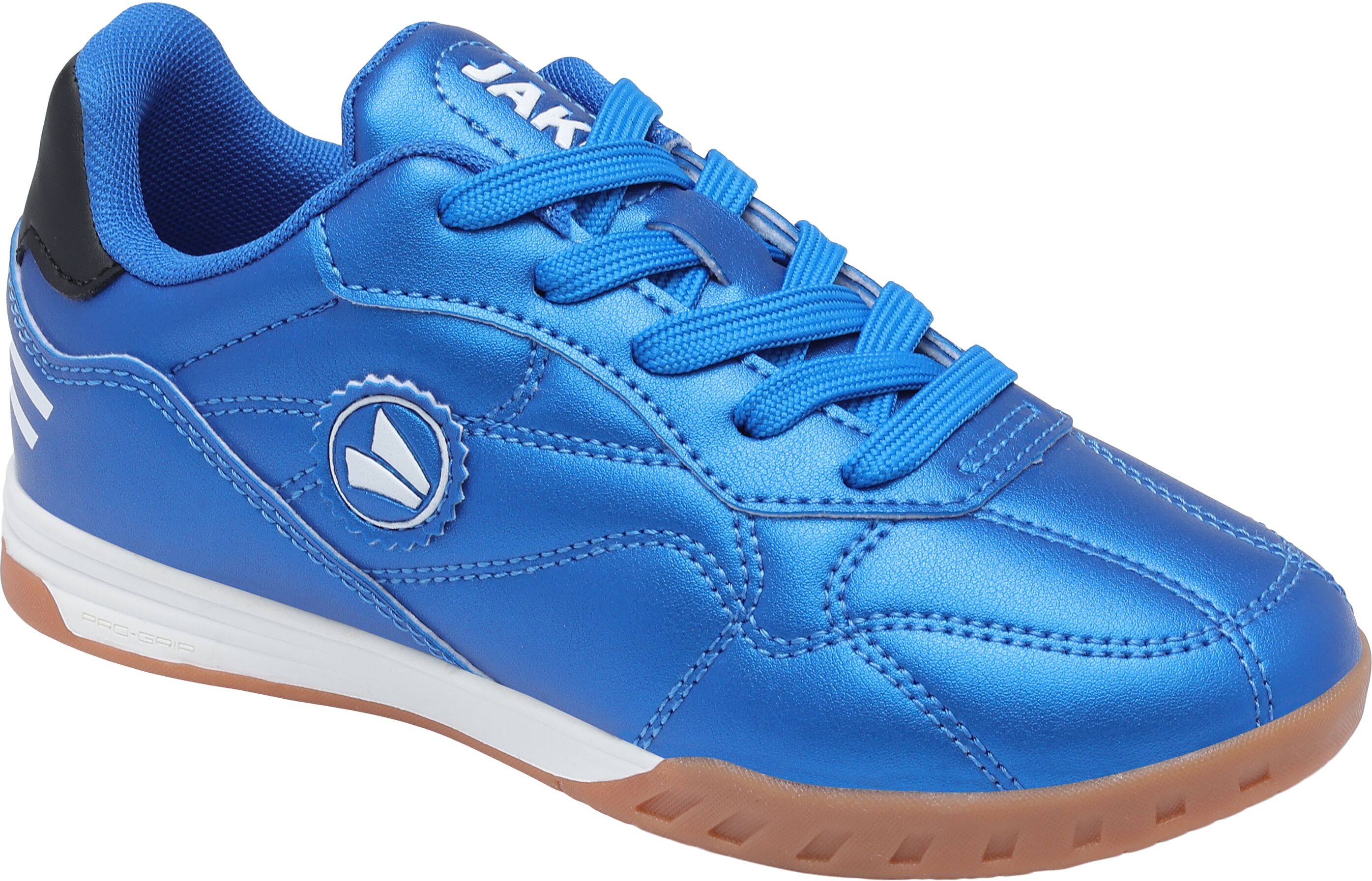 Indoorschuh JAKO "J-SI SIGNATURE", Mädchen, Gr. 35, Mesh, luminousblau, weiß, Synthetik, Schuhe Indoorschuh, Hallenschuh, Kinder,Jugendliche & Erwachsene,Non-Marking luminousblau, weiß 35, Mesh