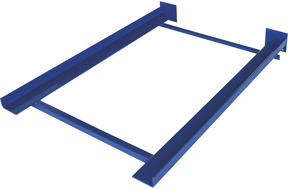 Tiefenwinkel-Rahmen, mit Endanschlag, blau, Regaltiefe 1100 mm eurokraft pro