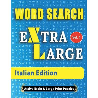 WORD SEARCH - Italian Edition, Taschenbuch von Active Minds & Large Prints, Linguas Classics