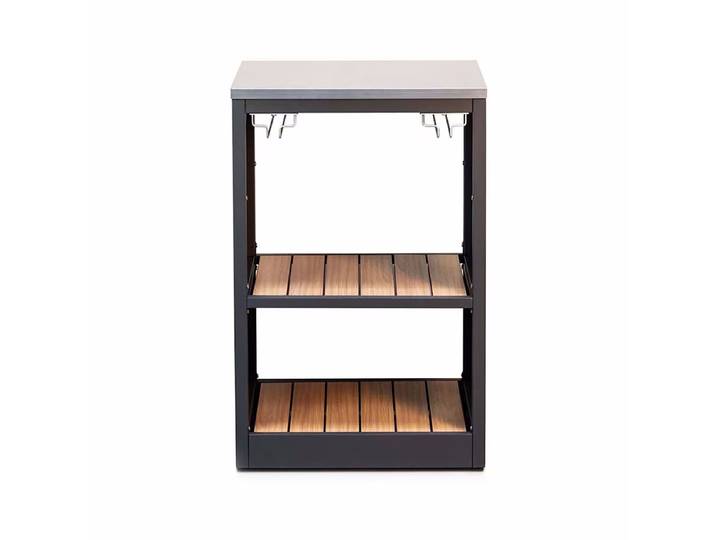 Sahara Eck Modul Outdoor Küche – Grill Ablage/Grill Rollwagen/Grill Erweiterung – schwarz