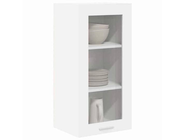 Armoire murale Décor - Armoire suspendue（2 pcs) - Buffet de cuisine - Blanc Bois d'ingénierie EU_751880