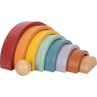 Holzbausteine Regenbogen 'Safari'