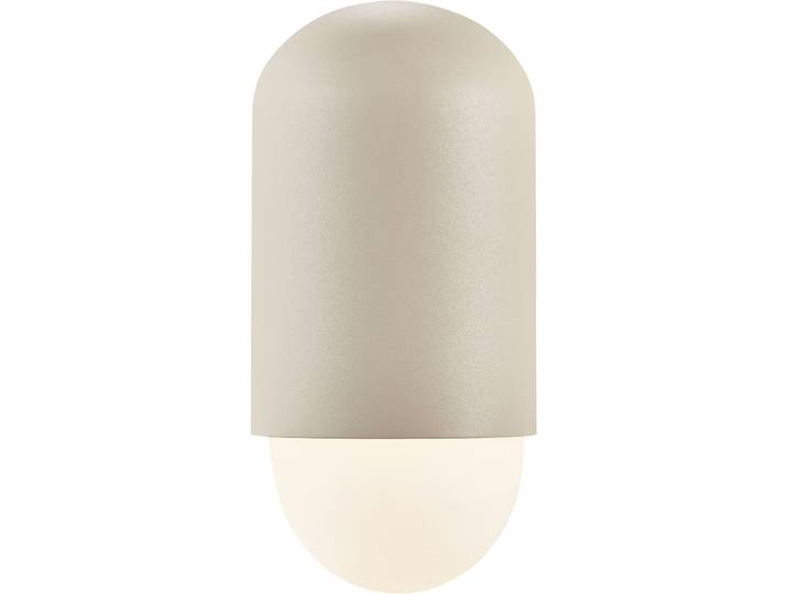 NORDLUX Wandlampe aussen Heka Sand Aluminium B 10.6 cm IP54