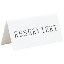 Securit 5er-Pack Tischaufsteller »RESERVIERT« weiß, 10x5x4.5 cm