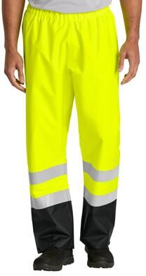 CornerStone CSP504 ANSI Class E Pull-On Rain Pant in Safety Yellow/Black size 2/3X   Polyester
