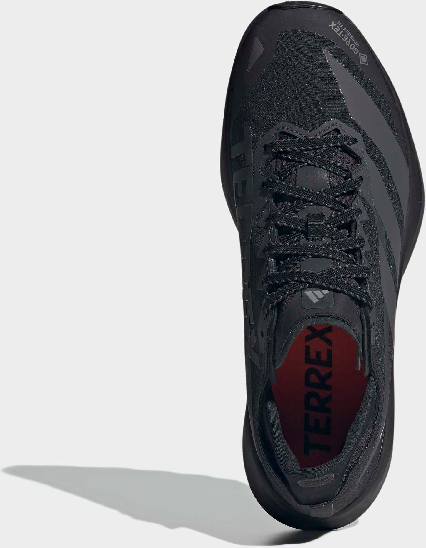 Trailrunningschuh ADIDAS TERREX "AGRAVIC GTX 2", Herren, Gr. 44,5, schwarz (cschwarz, gresix, carbon), Synthetik, Textil, Schuhe Trailrunningschuh, für neutrale Pronation, wasserdicht cschwarz, gresix, carbon 44,5