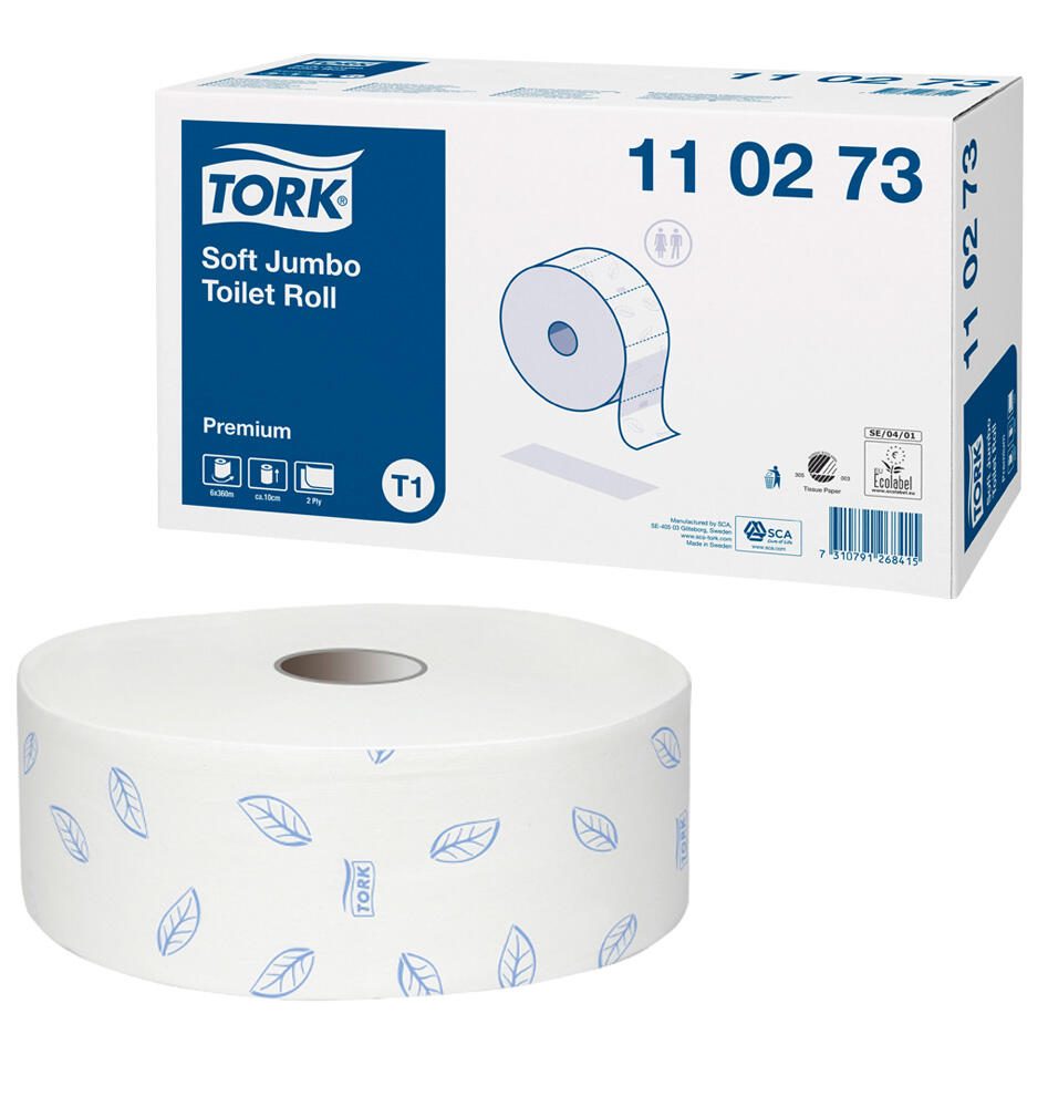 TORK Jumbo-Toilettenpapier T1 Premium Soft 2-lagig 110273